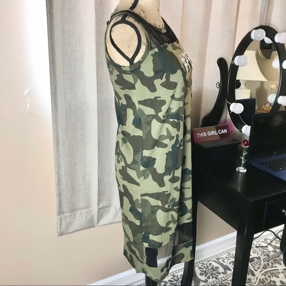 Camouflage Midi Dress Women’s Small NWT - Picture 10 of 13